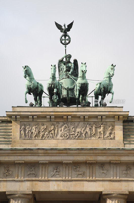 “Quadriaga”和柏林“Brandenburger Tor”的一部分